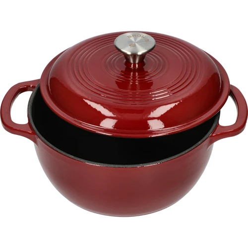 Χυτοσιδηρή κατσαρόλα εμαγιέ - μπορντό, 4 L - 2
