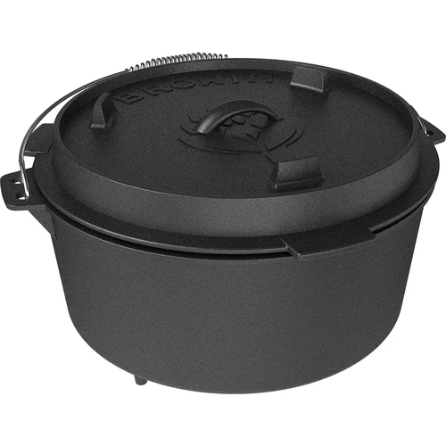 Χυτοσιδηρό κρεμαστό καζάνι με τηγάνι - 3