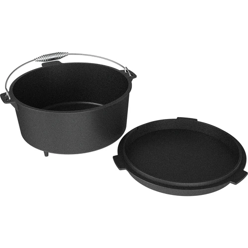 Χυτοσιδηρό κρεμαστό καζάνι με τηγάνι - 5