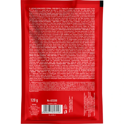 Ζύμες αποσταγματοποιίας Turbo Grom 72h - 2