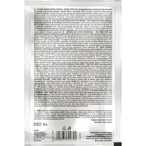 Ζύμες κρασιού Turbo Fruit 5-7 ημέρες - 3