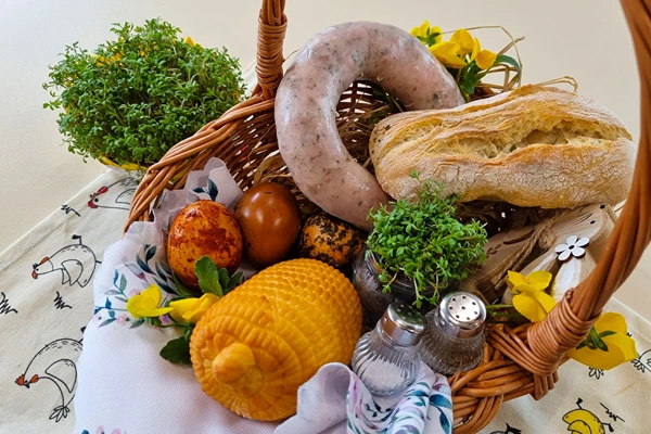 Στριφτό λευκό λουκάνικο